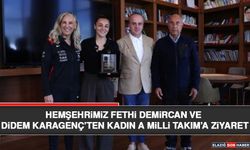 Hemşehrimiz Fethi Demircan ve Didem Karagenç’ten Kadın A Milli Takım’a Ziyaret