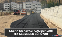 Keban’da Asfalt Çalışmaları Hız Kesmeden Sürüyor