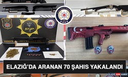 Elazığ’da Aranan 70 Şahıs Yakalandı