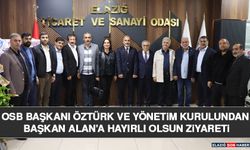 OSB Başkanı Öztürk ve Yönetim Kurulundan Başkan Alan’a Hayırlı Olsun Ziyareti