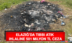 Elazığ’da Tıbbi Atık İhlaline 501 Milyon TL Ceza