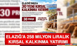 Elazığ’a 258 Milyon Liralık Kırsal Kalkınma Yatırımı