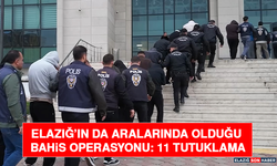 Elazığ’ın da Aralarında Olduğu Bahis Operasyonu: 11 Tutuklama