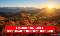 Erzincan’da Dağlar Sonbahar Renklerine Büründü