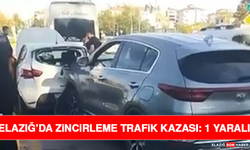 Elazığ’da Zincirleme Trafik Kazası: 1 Yaralı