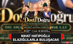 Nihat Hatipoğlu Elazığlılarla Buluşacak