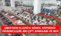 İzmir’den Elazığ’a Gönül Köprüsü: Öğrencilere 200 Çift Ayakkabı ve Bot