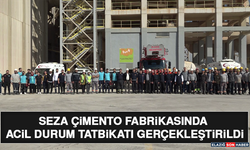 Seza Çimento Fabrikasında Acil Durum Tatbikatı Gerçekleştirildi