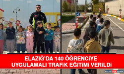 Elazığ’da 140 Öğrenciye Uygulamalı Trafik Eğitimi Verildi