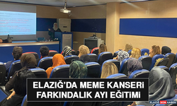 Elazığ’da Meme Kanseri Farkındalık Ayı Eğitimi