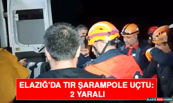 Elazığ’da Tır Şarampole Uçtu: 2 Yaralı