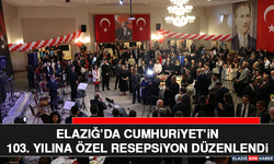 Elazığ’da Cumhuriyet’in 103. Yılına Özel Resepsiyon Düzenlendi