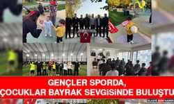 Gençler Sporda, Çocuklar Bayrak Sevgisinde Buluştu