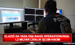 Elazığ Da Yasa Dışı Bahis Operasyonunda: 1,2 Milyar Liralık İşlem Hacmi