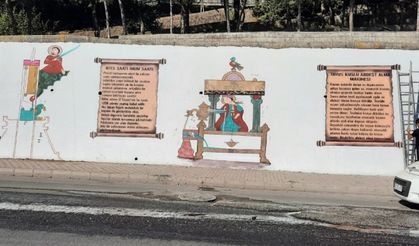 Sur’da trafo binaları ve duvarlar tarihi motiflerle süslendi