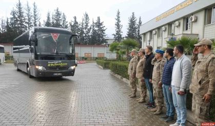 Deprem bölgesinde görevini tamamlayan komandolar uğurlandı