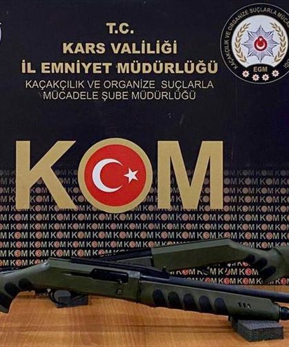Kars'ta dron destekli yasa dışı silah ticareti operasyonunda 10 şüpheli yakalandı