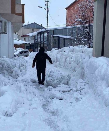 Karlıova'da 40 gündür süren kar yağışı hayatı zorlaştırıyor