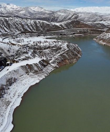 Bingöl'de kar sonrası güzel manzaralar ortaya çıktı