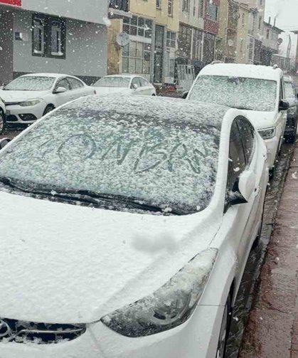 Karlıova'da nisan karı etkili oldu