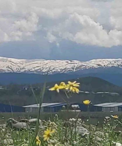 Bingöl'de doğa iki mevsimi aynı karede buluşturdu