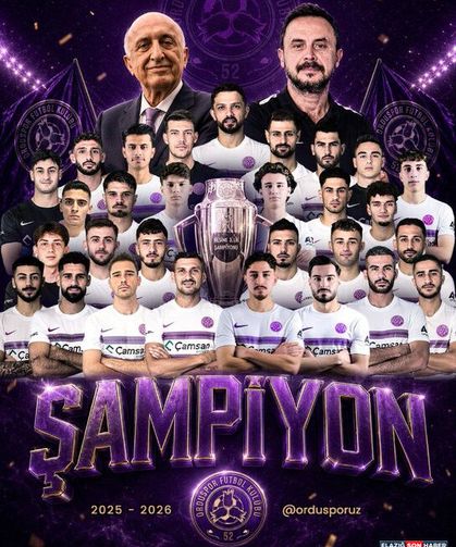 52 Orduspor Şampiyon Oldu