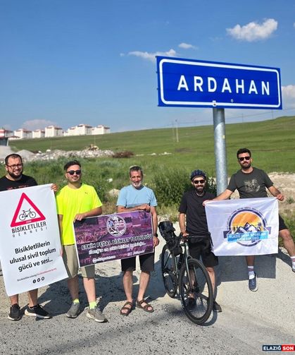 Elazığ’dan Ardahan’a Pedal Çevirdi