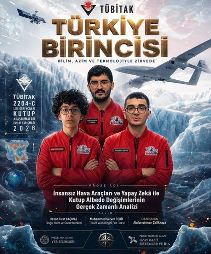 Kutup araştırmaları yarışmasında Türkiye birinciliği Bingöl'ün oldu