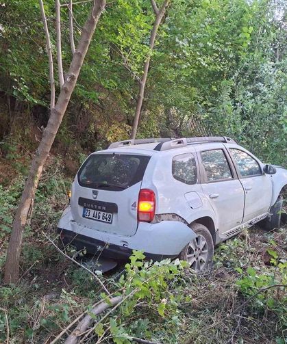 Bingöl'de otomobil bahçeye uçtu: 2 yaralı