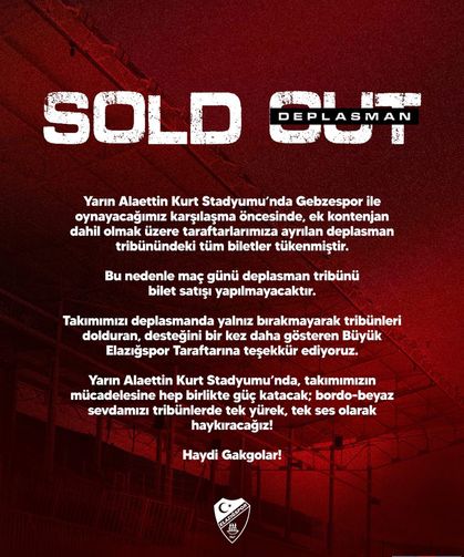 Elazığspor, Deplasmanda Kapalı Gişe