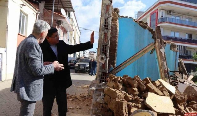 Nazilli’de metruk binaların yıkımına devam ediliyor