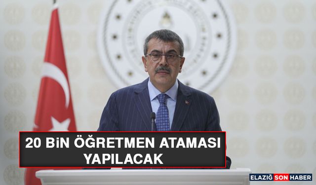 20 Bin Öğretmen Ataması Yapılacak