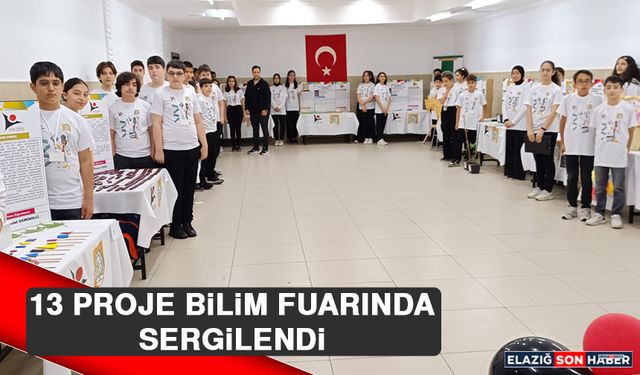 13 Proje Bilim Fuarında Sergilendi