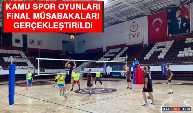 Kamu Spor Oyunları Final Müsabakaları Gerçekleştirildi