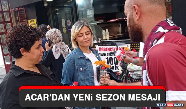 Acar'dan Yeni Sezon Mesajı