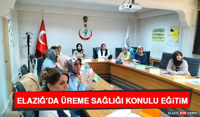 Elazığ'da Üreme Sağlığı Konulu Eğitim