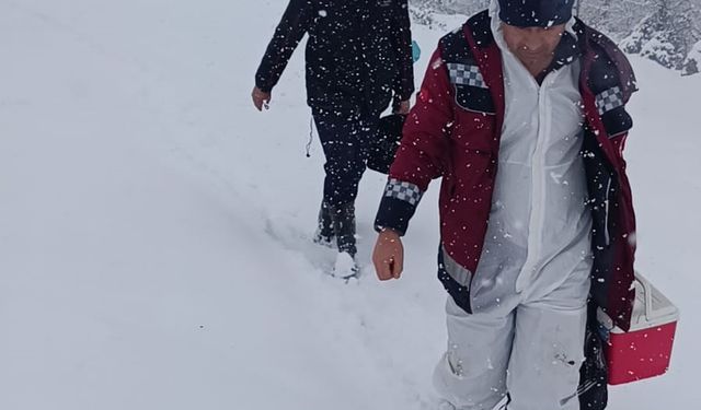 Kapalı yollara rağmen çiftçileri yalnız bırakmıyorlar