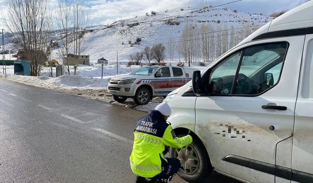 Erzurum'da 106 araç trafikten menedildi