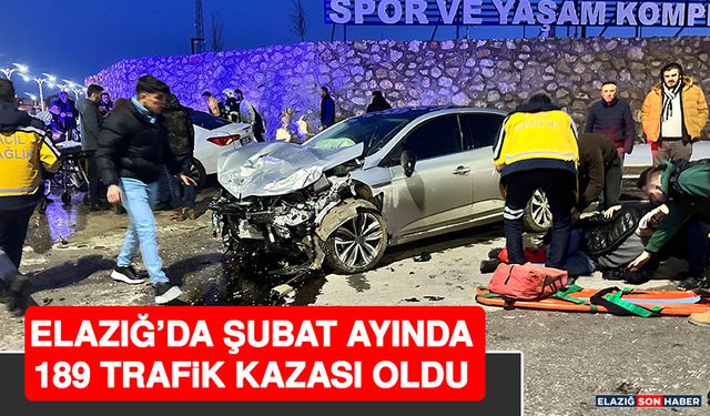 Elazığ’da Şubat Ayında 189 Trafik Kazası Oldu