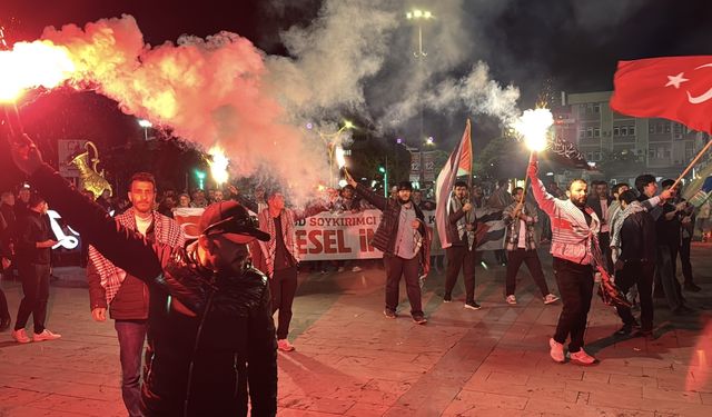 Erzincan’da Filistin’e destek yürüyüşü düzenlendi