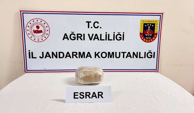 Ağrı'da yol kontrolünde uyuşturucu ele geçirildi
