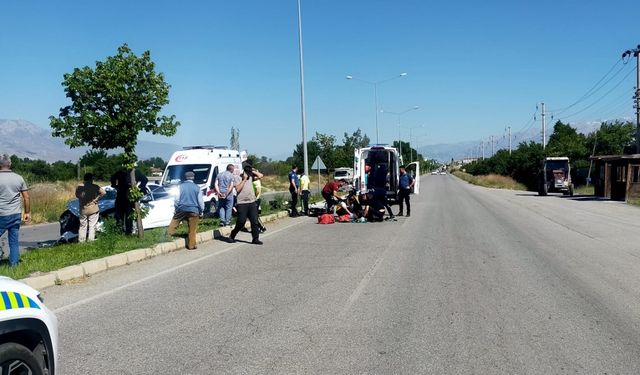Erzincan'da otomobil ile çarpışan motosikletin sürücüsü öldü