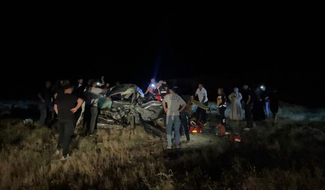 Elazığ'da otomobilin şarampole devrilmesi sonucu 2 kişi öldü, 3 kişi yaralandı