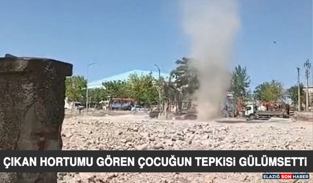 Çıkan Hortumu Gören Çocuğun Tepkisi Gülümsetti