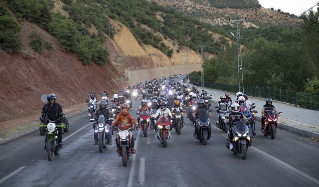 Tunceli'de MamekiFest etkinlikleri kapsamında motosiklet turu yapıldı