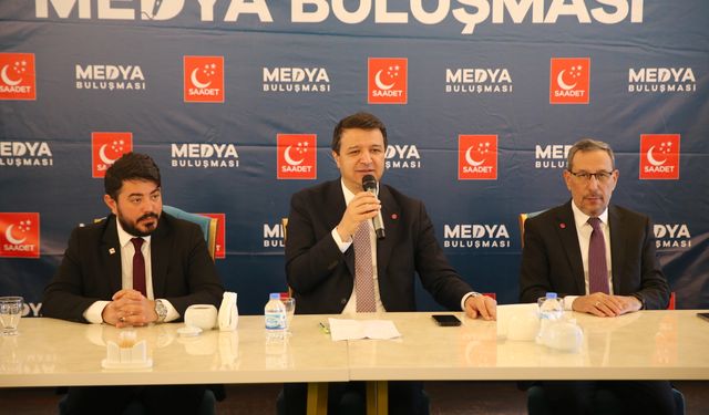 Saadet Partisi Genel Başkanı Arıkan, Erzurum'da 'Medya Buluşması' programında konuştu: