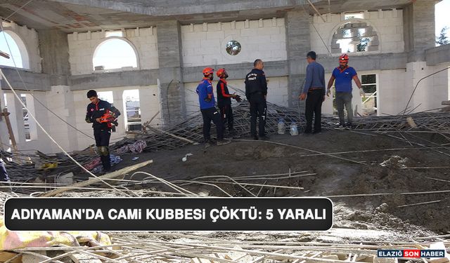 Adıyaman'da Cami Kubbesi Çöktü: 5 Yaralı