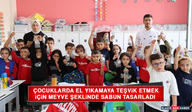 Çocuklarda El Yıkamaya Teşvik Etmek İçin Meyve Şeklinde Sabun Tasarladı