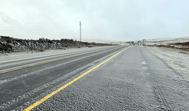 Ardahan'da kar yağışı yüksek kesimlerde etkili oluyor