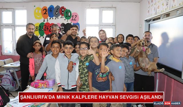 Şanlıurfa'da Minik Kalplere Hayvan Sevgisi Aşılandı